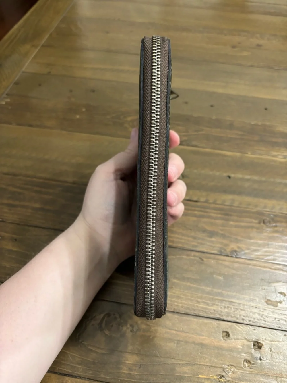 Patricia Nash Green Croc-Embossed Lauria Leather Wallet